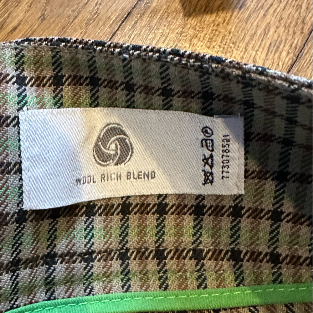 Andersson Bell Celina side pleat plaid green pants NWOT - Picture 6 of 16